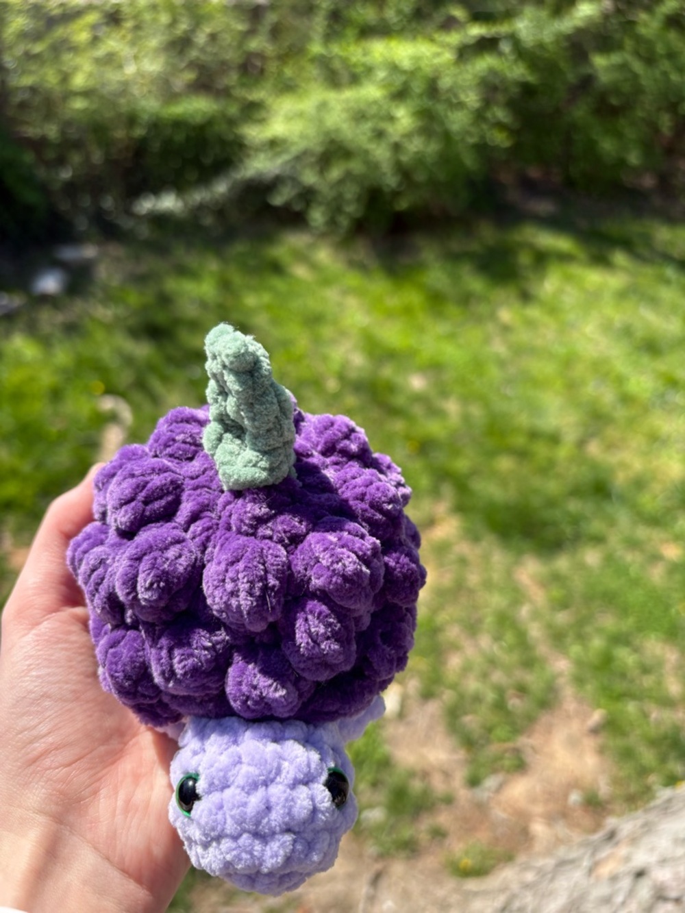Handmade Crochet Grape Turtle Plush π β Cute Kawaii Gift - Picture 7 of 7